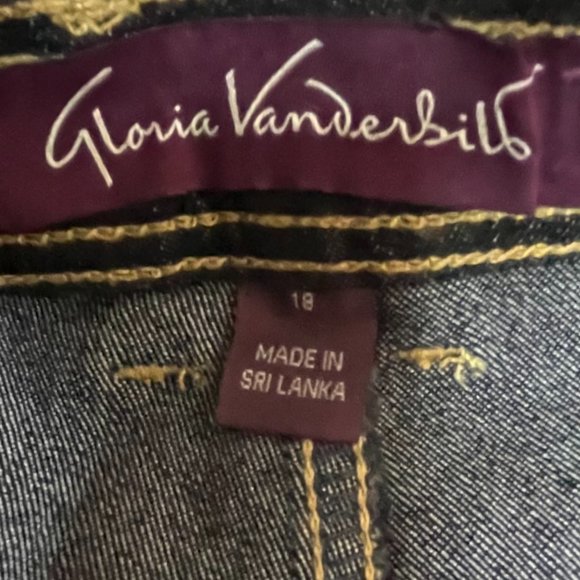 Gloria Vanderbilt Amanda Blue DARK WASH JEANS NWT SIZE 18 - Picture 4 of 6